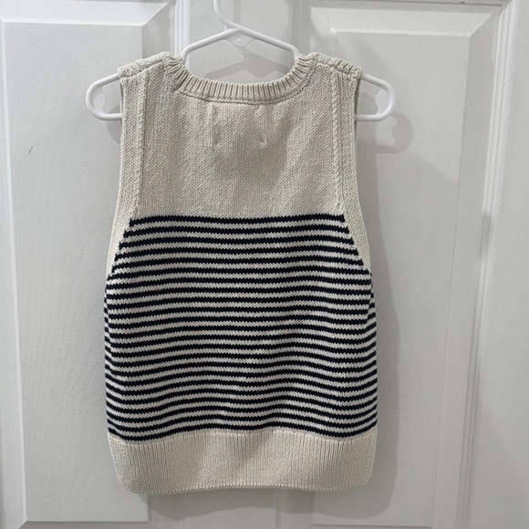 Zara Kids Cream Knit Sleeveless Sweater Vest - Picture 4 of 4